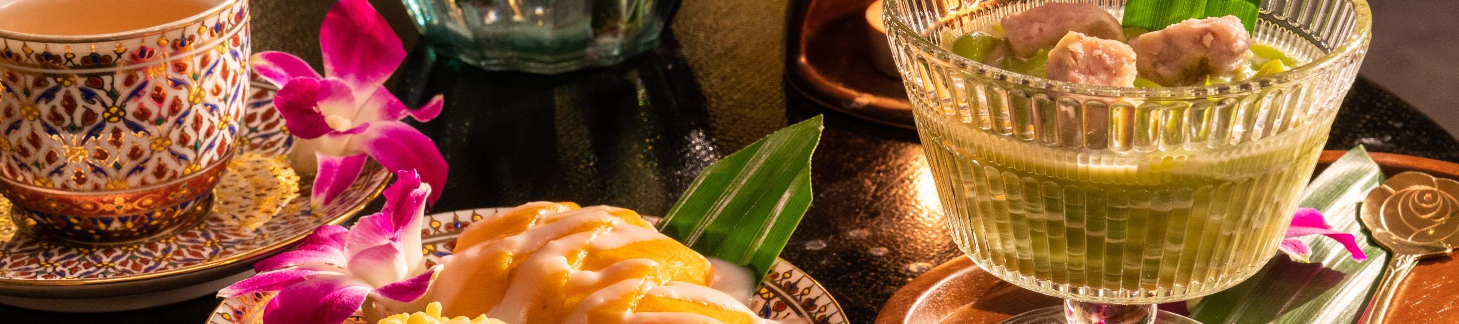 Mango Sticky Rice + Tè Caldo Tailandese